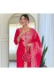 Pink Roman Silk Salwar Kameez & Dupatta Set - HRT5675 | Pink-Size:XL-42-Inches - 4