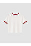 Crew Neck Cherry Printed Women's T-Shirt - 6