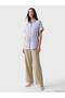 Plum Striped Women's Shirt - 2