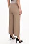 Plus Size Women's Elastic High Waist Wide Leg Pants with Front Pockets - 3