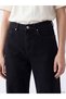 Özmarka New Season Black Straight Fit Women's Jean Trousers - 3