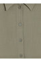 Lcw Everyday Khaki Textured Oversize Women's Shirt - 6
