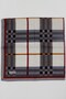 Women's Gray Plaid Patterned Cotton Stitched Writing Pad - 2