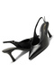 Women's Short Heeled Matte Leather Classic Evening Dress Shoes Heeled Shoes - 3