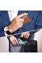 محفظة جلدية نحيفة بجيب أمامي، تصميم بسيط، حماية من تقنية RFID، حجم متوسط - 4