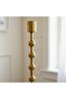 Marketplace Nodes Metal Candle Holders, Set of 2 - Gold - 2
