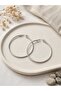 316L Steel Silver Color 46 mm Hoop Earrings - 2