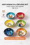 6 Piece Tile Bowl Set 8 cm Colorful Snack Bowl Sauce Bowl Breakfast Turkish Delight Bowl - 2