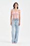 Women's Corset with Covered Bust and Lace Ruffle Detail on the Shoulders - 4