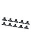 Mini coat hooks (10-piece pack) suitable for bathrooms, doors, and home use. - 3
