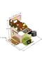 Four 75 x 60 x 55 mm folding locking telescopic table/bed legs folding and fixing brackets, with 40 screws. - 2