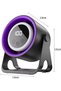 2-in-1 Portable Fan with Night Light, 100 Speeds, LED Display, USB Rechargeable 3-in-1 Mounting Desk Fan for Camping, Tents, Festivals - 5