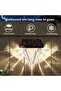 Solar lights - Diamond-shaped - 6-piece set - Wall lights - Outdoor lights - Garden lights - Solar-powered - 4
