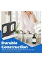 8-Piece Heavy-Duty Mirror Hooks - Frameless Wall Mount Brackets for Picture Frames and Display Boards - Silver - 3