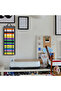 48-compartment vinyl roll storage rack, gray - 2