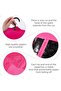 3-piece wig storage bag with hooks, can hold multiple wigs, suitable for hair extensions, wigs and accessories (rose red). - 3