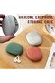 Red Green Gray Mini Silicone Headphone Storage Case Set - 2