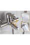 Bathtub faucet, single-handle bathtub shower faucet, shower faucet, wall-mounted, surface-mounted, 2 spouts - 3