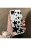 Oppo A15/A15S Compatible High Quality Flat Print Black Star Pattern Cool Silicone Phone Case