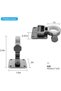 Two-piece aluminum fishing umbrella holder set, suitable for balcony railings - fishing rod accessories - 3
