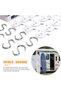 16 S-hooks per pack, suitable for RV awnings, campervan awning accessories, and indoor/outdoor RV/campervan supplies, tents (white). - 3