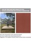 Shade sail, 95% UV protection, suitable for patios, balconies, gardens, parties, and outdoor use (4.5 x 4.5 x 4.5 meters, rust red). - 5