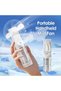 Portable misting fan, handheld fan with water mist, personal mini travel fan suitable for home and office, men, women, and girls (white). - 2