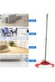 4 Replacement Mop Heads, 2-in-1 Mop Replacement Head, Spin Mop Replacement Head, Microfiber Spin Mop, 360° Floor Mop, Compatible with Vileda - 4