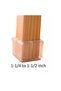 A set of 4 chair leg floor protectors with felt pads, furniture chair covers, square leg covers. - 2