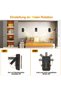 Two LED wall lamps with switches, modern style, indoor LED wall lamps; rotatable, can be used as reading lamps or bedside lamps - 3000K warm light. - 4