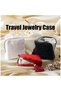 3-Piece Travel Jewelry Box Set, Zippered Jewelry Pouch, Portable Jewelry Organizer, Velvet Jewelry Bag with Zipper & Tassels, Earrings, Necklaces. - 3