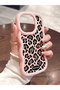 iPhone 16 Compatible Wavy Frame Leopard Print High-Quality Silicone Phone Case - 4