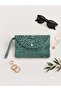 Women's Cordone Knitted Hand Strap Portfolio Knitted Bag