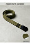 Stylish Covered Non-Slip Belt with Metal Buckle - Khaki - 2