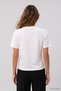 Tricou cu guler tip eșarfă 8650A Ecru - 3