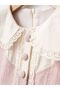 Nostalgic Collar Detailed Bowknot Girls' Dress - 3