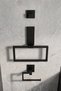 Lifetime Stainless Steel Bathroom Set, Smoked Gray Adhesive Mounting Luxury Accessory Set - Towel Holder, Toilet Paper Hanger - 6