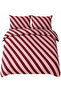Milbay Group Burgundy Light Pink Wavy Striped Double Duvet Cover Set Organic Form Patterned Duvet Cover - 5