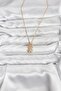 Special_316L Steel Chain Gold Color Teddy Bear Model Zircon Stone Women's Necklace - 2