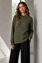 Knitted Patterned Sweater R4510 Khaki - 2