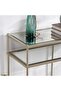 Luxe Champagne Metal Console - 8