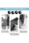 4 small furniture casters, black furniture casters, 200 kg load capacity, universal adhesive casters, furniture casters - 4