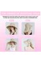 Women's sun hat with neck shield, UV protection, foldable design, wide brim, and ponytail loops; suitable for hiking, fishing, and gardening (beige). - 3