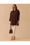 Oversized Shirt with Foldable Sleeves