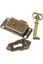 3-piece furniture decorative lock set with key for jewelry box and drawer - 4