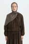 Cotton Naia Blend Natural Shawl - Light Brown