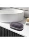 2-in-1 portable soap dish with drainer. Compact design, ideal for travel, hiking, and dormitory use. - 2