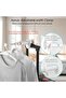 Extendable Wall-Mounted Travel Clothes Rack - Space-Saving Portable Drying Hanger - 12.5*5.9*8.7 cm - White - 8
