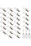 25-piece set of curtain hooks, suitable for tracks, pulleys and clips, rust-proof curtain clips.