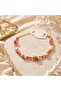 Natural Sea Shell Women's Coral Beaded Anklet - 2